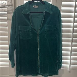 Forest Green Women's Corduroy Utility Jacket